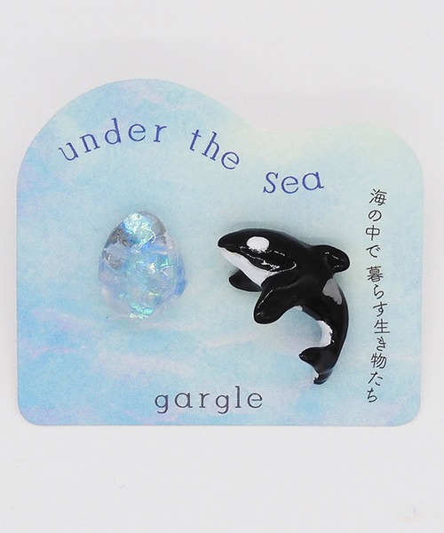 gargle(ガーグル)の「gargle ガーグル:海の生き物シリーズ シャチ ピアス(ピアス(両耳用)・レディース・ブラック・FREE)」の4枚目の写真