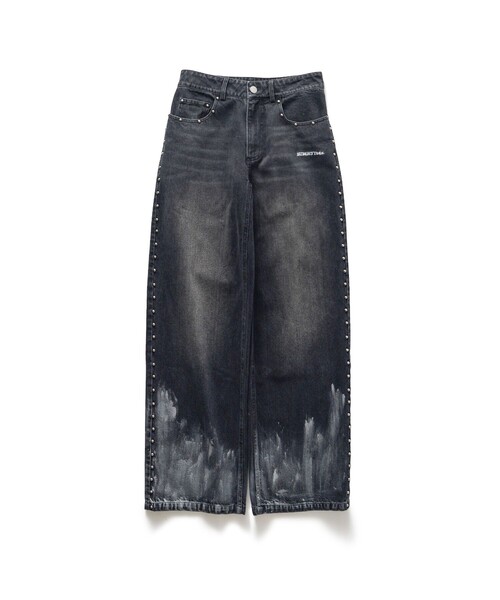 Subciety(サブサエティ)の「Studs denim pants【WOMEN】(デニムパンツ・レディース・インディゴブルー/ブラック・FREE)」の16枚目の写真