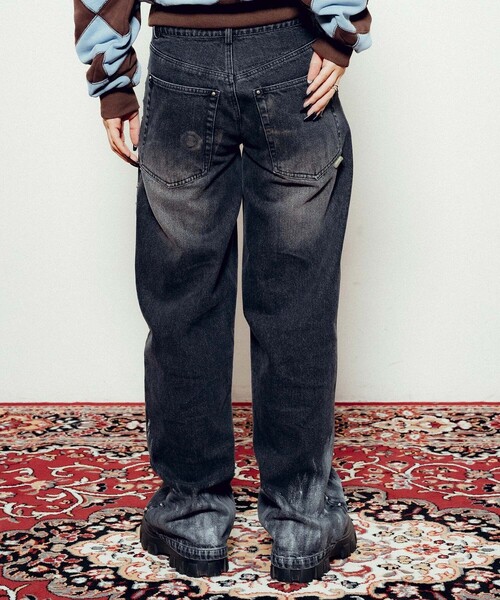 Subciety(サブサエティ)の「Studs denim pants【WOMEN】(デニムパンツ・レディース・インディゴブルー/ブラック・FREE)」の12枚目の写真