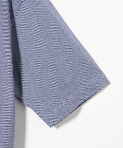 green label relaxing（グリーンレーベルリラクシング）の「ヘアライン ストライプ ボタンダウン ポロシャツ（ポロシャツ・メンズ・ライトブルー/ネイビー・S/XL/L/M）」の13枚目の写真