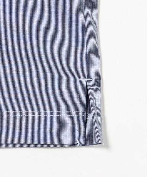 green label relaxing（グリーンレーベルリラクシング）の「ヘアライン ストライプ ボタンダウン ポロシャツ（ポロシャツ・メンズ・ライトブルー/ネイビー・S/XL/L/M）」の14枚目の写真