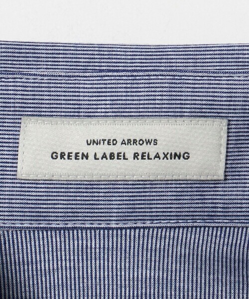green label relaxing（グリーンレーベルリラクシング）の「ヘアライン ストライプ ボタンダウン ポロシャツ（ポロシャツ・メンズ・ライトブルー/ネイビー・S/XL/L/M）」の20枚目の写真
