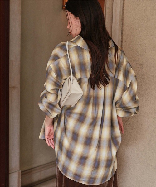 セール】マルチウェイチェックオーバーシャツ（シャツ/ブラウス