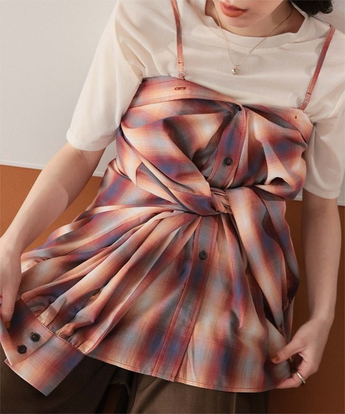 マルチウェイオーバーシャツ　チェック　完売品 セール】マルチウェイチェックオーバーシャツ（シャツ/ブラウス