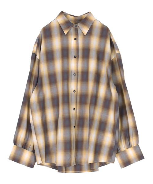 セール】マルチウェイチェックオーバーシャツ（シャツ/ブラウス