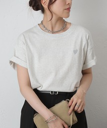 COLONY 2139 | ハート刺繍Tシャツ(Tシャツ/カットソー)