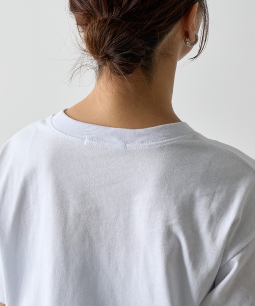 COLONY 2139（コロニートゥーワンスリーナイン）の「ハート刺繍Tシャツ（Tシャツ/カットソー・レディース・ホワイト/ピンク/ブラック/グレー・FREE）」の9枚目の写真