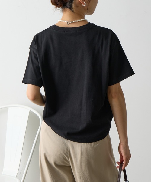 COLONY 2139（コロニートゥーワンスリーナイン）の「ハート刺繍Tシャツ（Tシャツ/カットソー・レディース・ホワイト/ピンク/ブラック/グレー・FREE）」の17枚目の写真