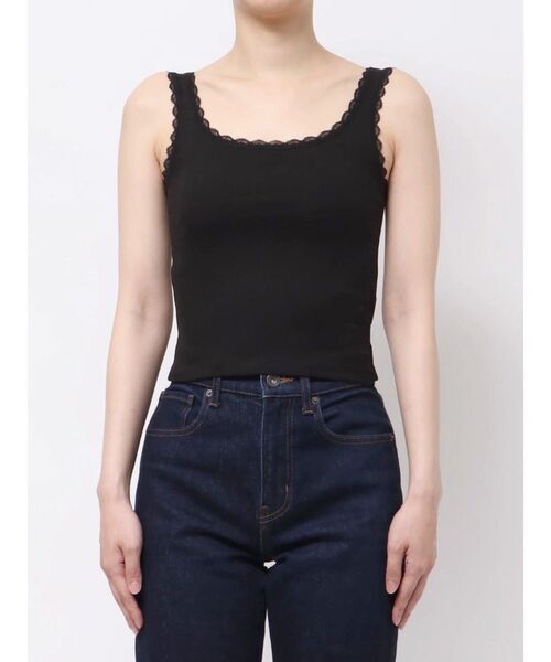 EVRIS（エヴリス）の「レースドッキングリブタンクトップ（タンクトップ・レディース・ブラック/ホワイト/ブラウン/ピンク・FREE）」の20枚目の写真