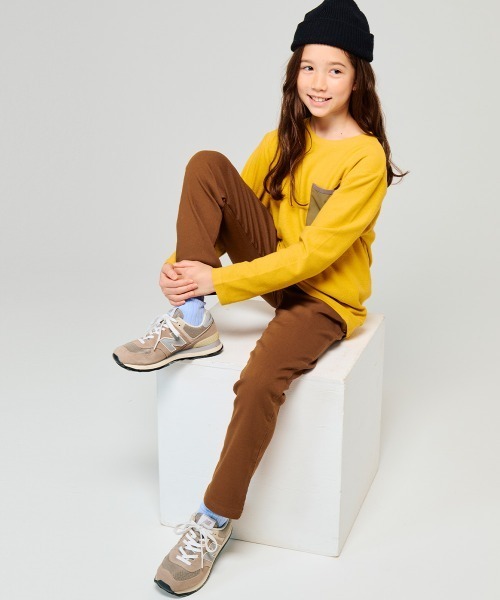 KRIFF MAYER Kid's Collection(クリフメイヤーキッズコレクション)の「裏起毛ストレッチパンケーキパンツ(その他パンツ・キッズ・チャコール/ブラウン/カーキ/ナチュラル・120/130/140/150/160/170)」の17枚目の写真