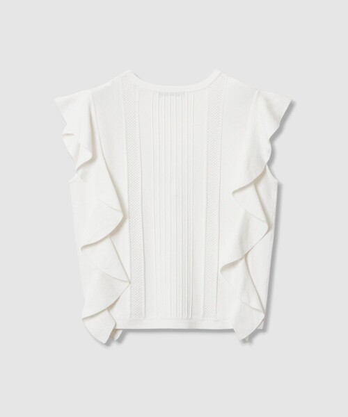 ANAYI（アナイ）の「ビラテラールラッフル プルオーバー（ニット/セーター・レディース・ブラック/オフホワイト/ピンク/ブルー・38/36）」の17枚目の写真