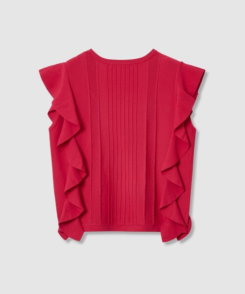 ANAYI（アナイ）の「ビラテラールラッフル プルオーバー（ニット/セーター・レディース・ブラック/オフホワイト/ピンク/ブルー・38/36）」の20枚目の写真