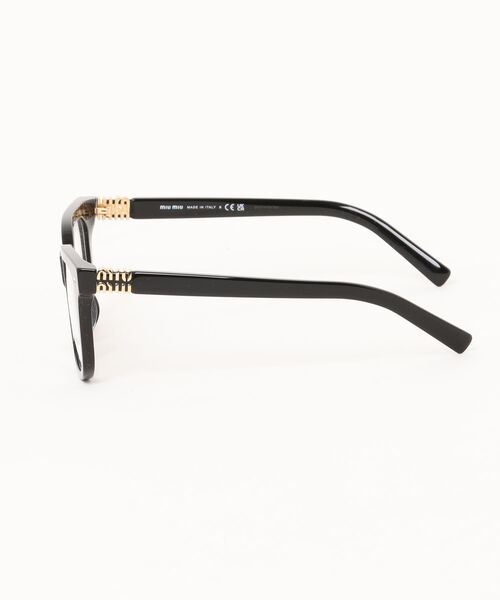 miu miu（ミュウミュウ）の「【miumiu/ミュウミュウ】ウェリントン メガネ MU06XVF 16K1O1（メガネ・レディース・ブラック・FREE）」の2枚目の写真