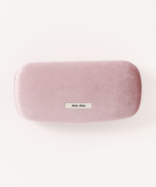 miu miu（ミュウミュウ）の「【miumiu/ミュウミュウ】ウェリントン メガネ MU06XVF 16K1O1（メガネ・レディース・ブラック・FREE）」の4枚目の写真