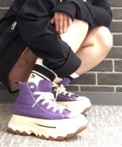 CONVERSE（コンバース）の「converse コンバース ALL STAR TREKWAVE FADEDCANVAS HI レディーススニーカー(オールスタートレックウエーブフェイデッドキャンバスHI)（スニーカー・レディース・パープル/グレー・22.5cm/23.0cm/23.5cm/24.0cm/24.5cm/25.0cm）」の6枚目の写真