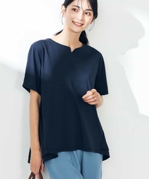 ペプラム」に該当するTシャツ/カットソー（ブルー・ネイビー