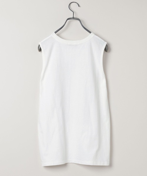 JEANASIS（ジーナシス）の「ROCKアートロゴ NS/586511（Tシャツ/カットソー・レディース・ホワイト/チャコールグレー・FREE）」の12枚目の写真