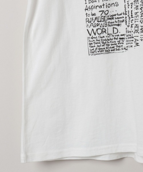 JEANASIS（ジーナシス）の「ROCKアートロゴ NS/586511（Tシャツ/カットソー・レディース・ホワイト/チャコールグレー・FREE）」の15枚目の写真
