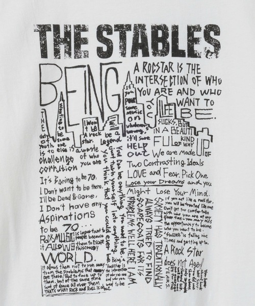 JEANASIS（ジーナシス）の「ROCKアートロゴ NS/586511（Tシャツ/カットソー・レディース・ホワイト/チャコールグレー・FREE）」の17枚目の写真