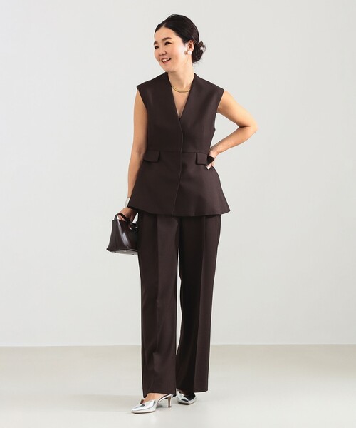 セール】エディター東原妙子 × Demi-Luxe BEAMS / ツイル ペプラム