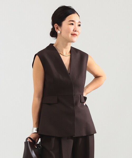 セール】エディター東原妙子 × Demi-Luxe BEAMS / ツイル ペプラム