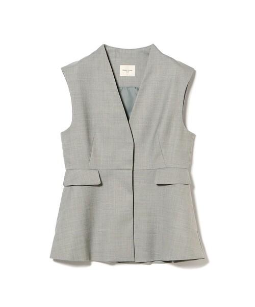 エディター東原妙子 × Demi-Luxe BEAMS / ツイル ペプラム ジレ