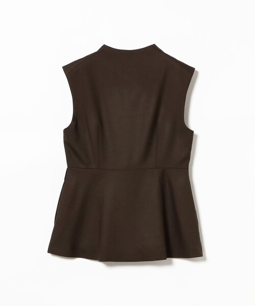 エディター東原妙子 × Demi-Luxe BEAMS / ツイル ペプラム ジレ