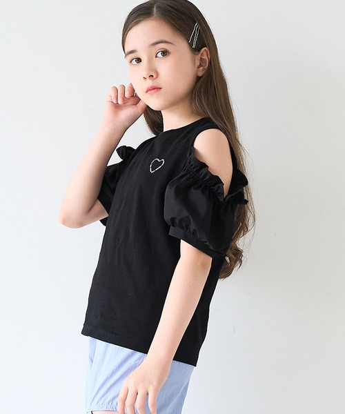 キッズ 肩あきTシャツ（Tシャツ/カットソー）｜coca（coca）（コカ）の