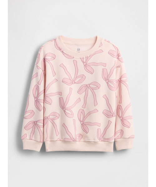 GAP（ギャップ）の「ヴィンテージソフト スウェットシャツ (幼児・ベビー)（スウェット・キッズ・アイボリー/レオパード/ピンク/ピンク系その他/ネイビー/マルチ/レッド・70cm/80ｃｍ/90cm/100cm/110cm/95cm/105cm）」の5枚目の写真