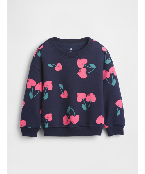 GAP（ギャップ）の「ヴィンテージソフト スウェットシャツ (幼児・ベビー)（スウェット・キッズ・アイボリー/レオパード/ピンク/ピンク系その他/ネイビー/マルチ/レッド・70cm/80ｃｍ/90cm/100cm/110cm/95cm/105cm）」の8枚目の写真