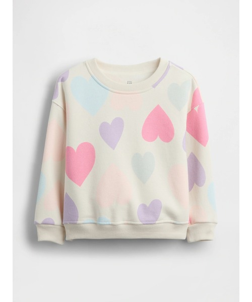 GAP（ギャップ）の「ヴィンテージソフト スウェットシャツ (幼児・ベビー)（スウェット・キッズ・アイボリー/レオパード/ピンク/ピンク系その他/ネイビー/マルチ/レッド・70cm/80ｃｍ/90cm/100cm/110cm/95cm/105cm）」の6枚目の写真