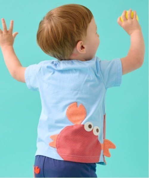 baby cheer(ベイビーチアー)の「カニTシャツ(Tシャツ/カットソー・キッズ・ホワイト系/ブルー・120cm/100cm/90cm/110cm/80cm)」の12枚目の写真