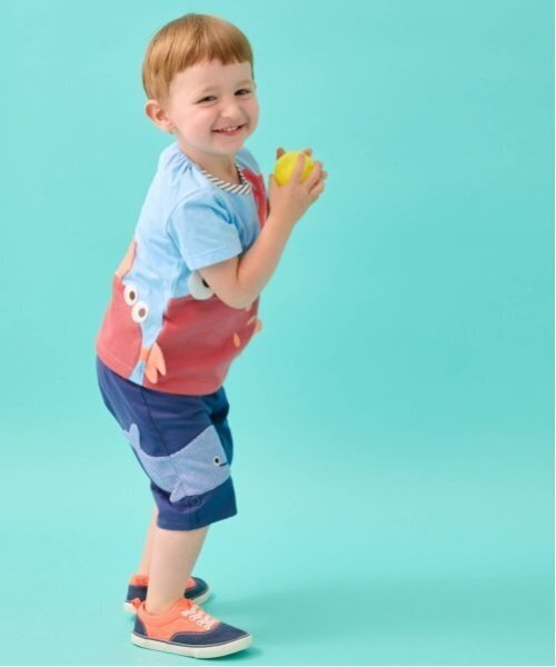 baby cheer(ベイビーチアー)の「カニTシャツ(Tシャツ/カットソー・キッズ・ホワイト系/ブルー・120cm/100cm/90cm/110cm/80cm)」の13枚目の写真