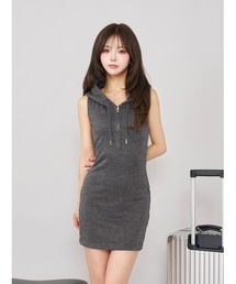Darich ダーリッチ ワンピース ダーリッチ Darich オフショルダーフリルニットミニワンピース