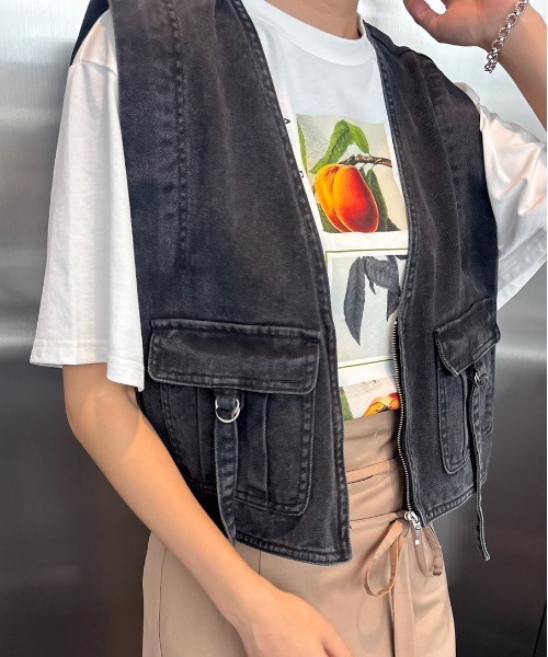 COMPACT FADE DENIM VEST（ベスト）｜Ameri（アメリ）の