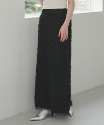 GIUNON ジウノン 黒 スカート フリーサイズ GIUNON（ジウノン）の「long denim skirt / ロングデニム