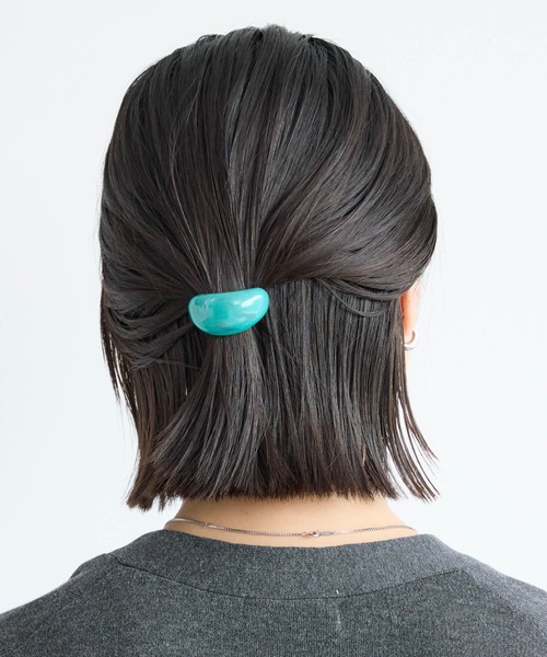 BARNYARDSTORM（バンヤードストーム）の「BARNYARDSTORM /  ミニマーブルヘアゴム（ヘアゴム・レディース・アクア/オフホワイト/ブラウン・FREE）」の3枚目の写真