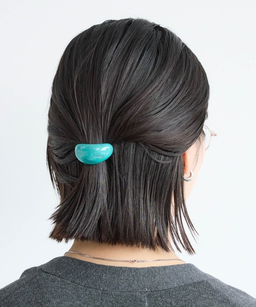 BARNYARDSTORM（バンヤードストーム）の「BARNYARDSTORM /  ミニマーブルヘアゴム（ヘアゴム・レディース・アクア/オフホワイト/ブラウン・FREE）」の5枚目の写真