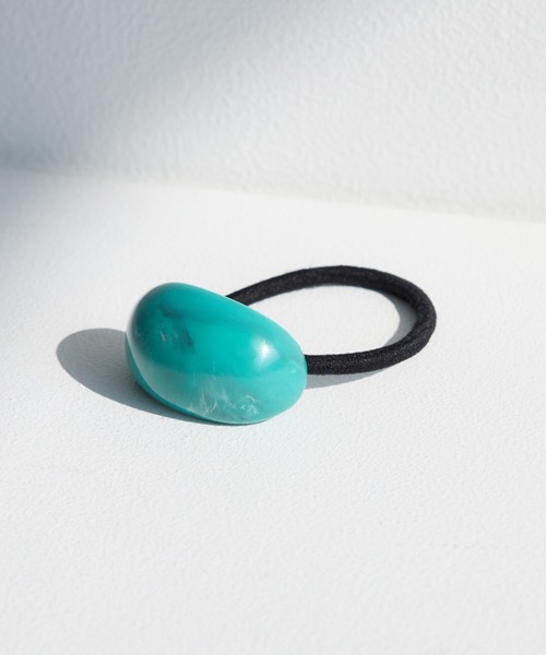 BARNYARDSTORM（バンヤードストーム）の「BARNYARDSTORM /  ミニマーブルヘアゴム（ヘアゴム・レディース・アクア/オフホワイト/ブラウン・FREE）」の6枚目の写真