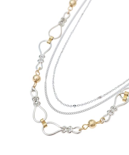 Green Parks(グリーンパークス)の「everywalk.3WAYノットチェーンネックレス(ネックレス・レディース・シルバー・FREE)」の15枚目の写真