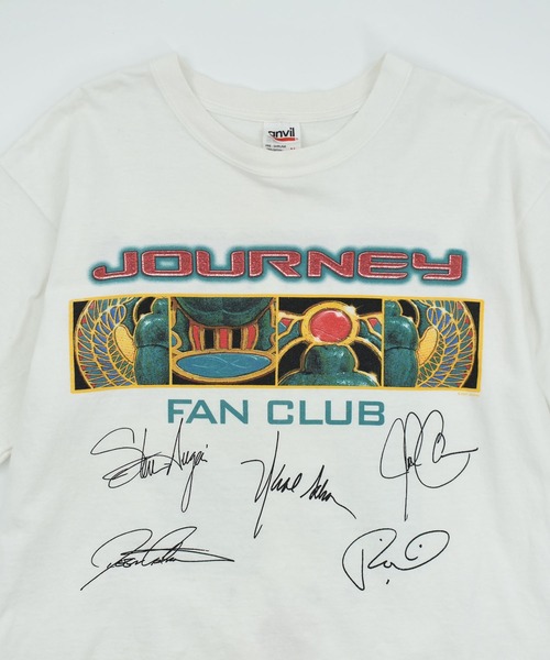 USED】Y2K anvil “JOURNEY FAN CLUB” バンド Tシャツ（Tシャツ