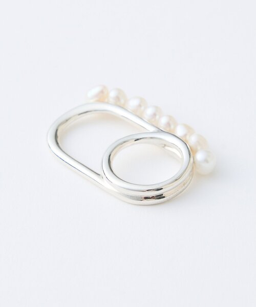 Whim Gazette（ウィムガゼット）の「【Hoaw.】パールダブルリング（リング・レディース・シルバー系その他4・FREE）」の7枚目の写真