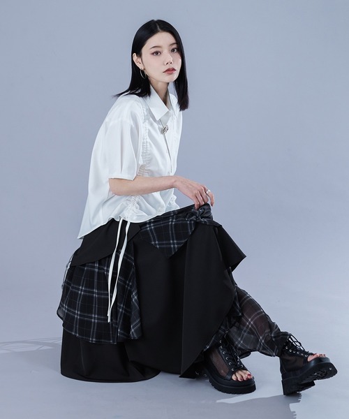イレヘムシアーチェックスカート（スカート）｜Ellno de Mavie