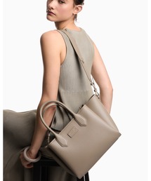 EMPORIO ARMANI | 【エンポリオ アルマーニ】ショッパー パルメラート仕上げ ミディアム(トートバッグ)