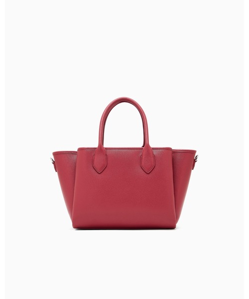 EMPORIO ARMANI(エンポリオアルマーニ)の「【エンポリオ アルマーニ】ショッパー パルメラート仕上げ ミディアム(トートバッグ・レディース・ブラック/レッド・FREE)」の4枚目の写真