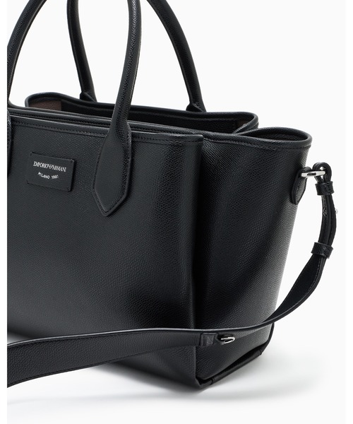 EMPORIO ARMANI(エンポリオアルマーニ)の「【エンポリオ アルマーニ】ショッパー パルメラート仕上げ ミディアム(トートバッグ・レディース・ブラック/レッド/モカ・FREE)」の8枚目の写真