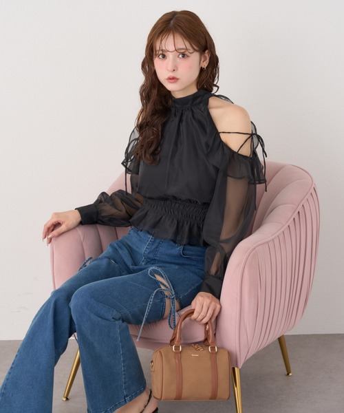 one after another NICE CLAUP(ワンアフターアナザーナイスクラップ)の「【再入荷】サイドオープンフレアデニム(デニムパンツ・レディース・ライトブルー/ネイビー/ブルー/ブラック・SMALL/MEDIUM)」の13枚目の写真