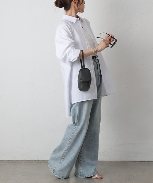 COLONY 2139（コロニートゥーワンスリーナイン）の「リラックスオーバーシャツ（シャツ/ブラウス・レディース・サックスブルー/チャコールグレー/ホワイト・FREE）」の11枚目の写真