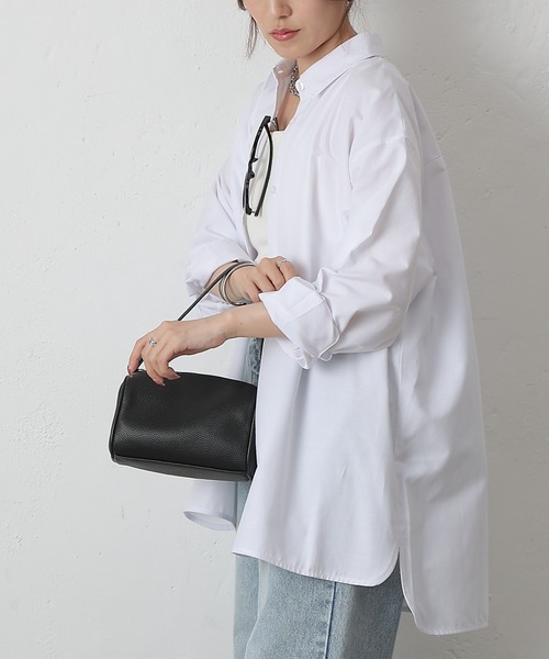 COLONY 2139（コロニートゥーワンスリーナイン）の「リラックスオーバーシャツ（シャツ/ブラウス・レディース・サックスブルー/チャコールグレー/ホワイト・FREE）」の5枚目の写真