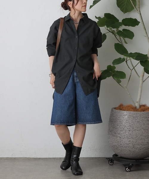 COLONY 2139（コロニートゥーワンスリーナイン）の「リラックスオーバーシャツ（シャツ/ブラウス・レディース・サックスブルー/チャコールグレー/ホワイト・FREE）」の17枚目の写真